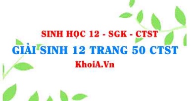 Giải Sinh 12 trang 50 Chân trời Sáng tạo